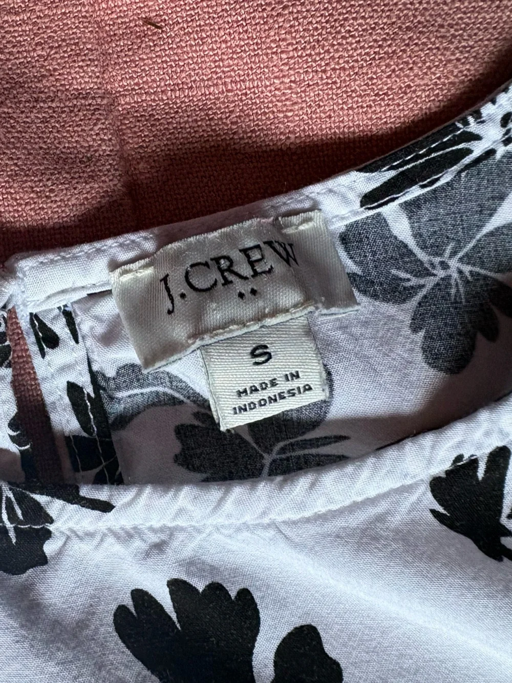 J. Crew Floral Camisole- Size Small- Black & White- Feminine Tank